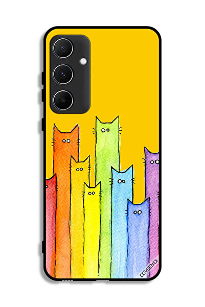 Covernex غطاء حماية لهاتف سامسونج جالاكسي A55 5G برسومات قطة