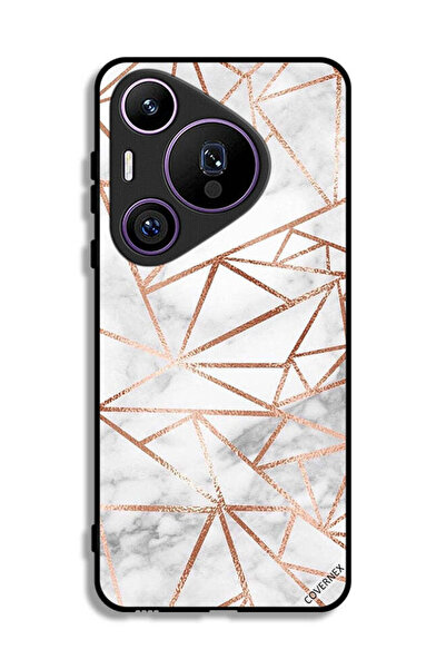 Covernex غطاء حماية لهاتف هواوي بيورا 70 برو بنمط رخامي وورق جدران