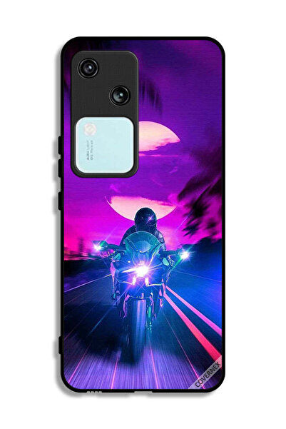 Covernex غطاء حماية لهاتف Vivo S18 5G بخلفية رجل على دراجة