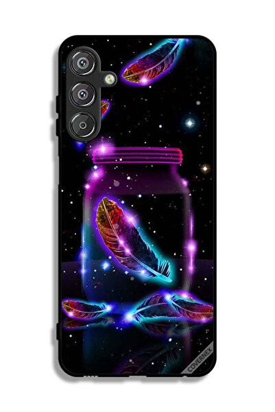 Covernex غطاء حماية لهاتف سامسونج جالاكسي M15 5G بنقشة ريش في جرة