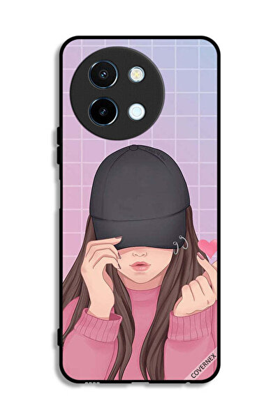 Covernex غطاء حماية لهاتف Vivo Y38 5G بطبعة قبعة سناب لوف جيرل