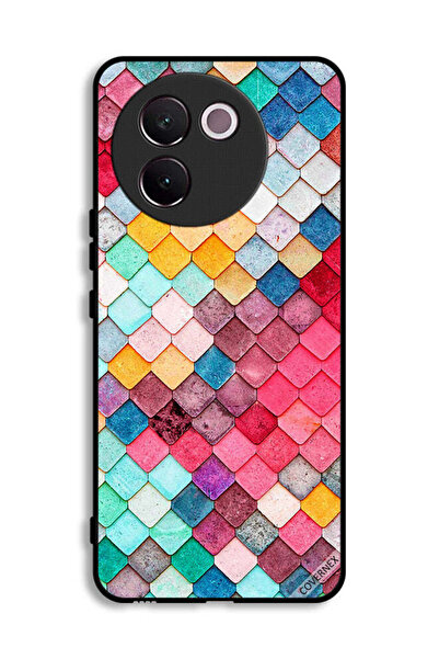 Covernex غطاء حماية لهاتف Vivo V30e 5G بنمط مربع ماسي