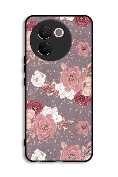 Covernex غطاء حماية لهاتف Vivo V30e 5G بخلفية زهرية