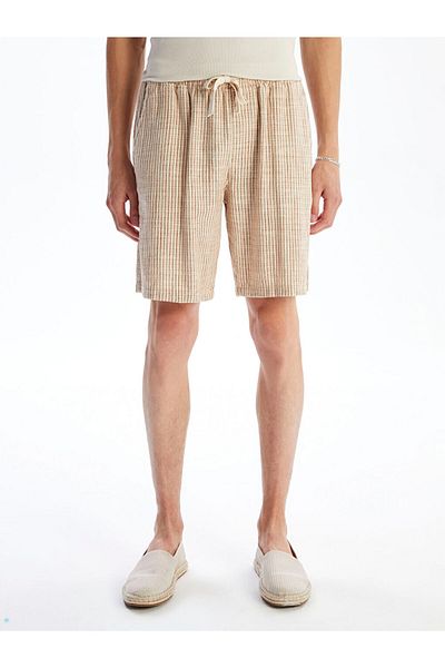 LC Waikiki New Season Comfortable Fit Linen Look Men's Shorts - S5R708Z8