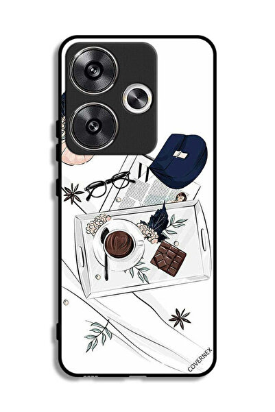 Covernex غطاء حماية شاومي بوكو F6 5G بتصميم فن القهوة والشوكولاتة