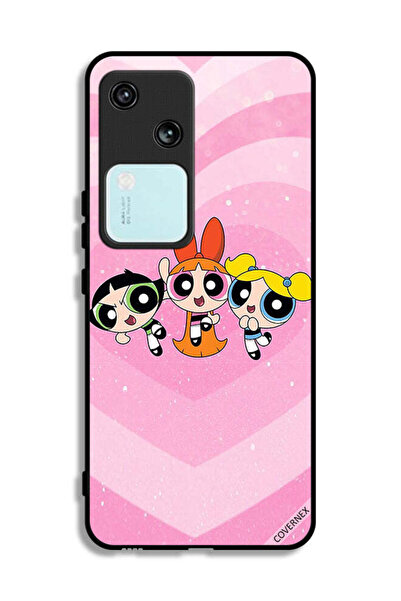 Covernex غطاء حماية لهاتف Vivo V30 5G برسومات كرتونية للفتيات القويات