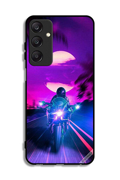 Covernex غطاء حماية لهاتف Samsung Galaxy A25 5G بخلفية رجل على دراجة