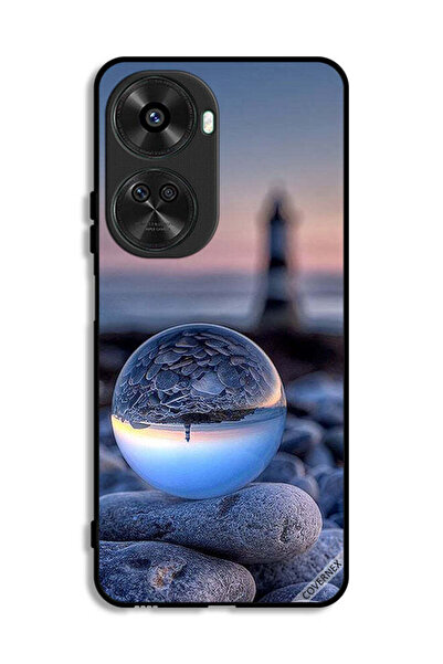 Covernex غطاء حماية لهاتف هواوي نوفا 12 إس إي، تصوير رائع للطبيعة في زجاج دائري