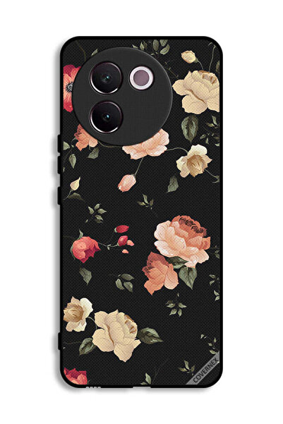 Covernex غطاء حماية لهاتف Vivo V30e 5G بخلفية فنية زهرية