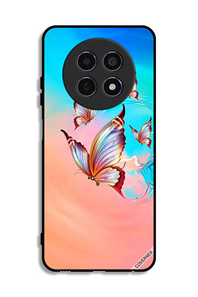 Covernex غطاء حماية لهاتف Realme 12 5G بطبعة فراشات تحلق فوق لون الطلاء