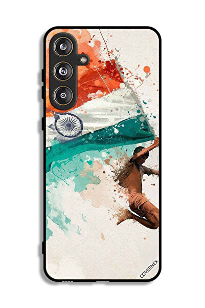Covernex غطاء حماية لهاتف Samsung Galaxy M55 5G يحمل علم الهند أثناء الطيران