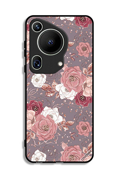 Covernex غطاء حماية لهاتف هواوي بيورا 70 ألترا بخلفية زهرية