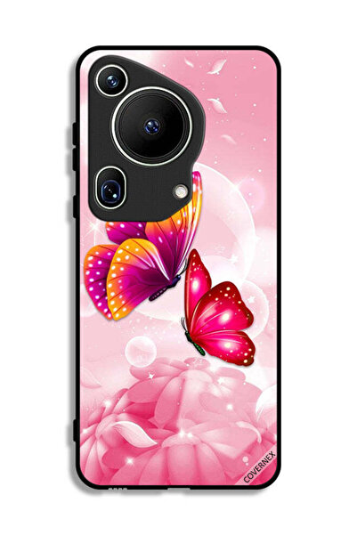 Covernex غطاء حماية لهاتف هواوي بيورا 70 ألترا بنقشة فراشات لطيفة
