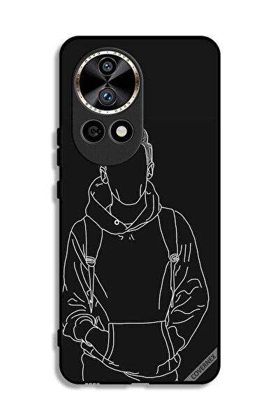 Covernex غطاء حماية لهاتف هواوي نوفا 12 برو 5G، رسم جاكيت بوي