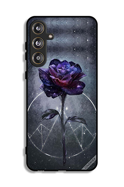 Covernex غطاء حماية لهاتف سامسونج جالاكسي M55 5G بخلفية زهور داكنة