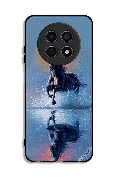 Covernex غطاء حماية لهاتف Realme 12x 5G، رسم حصان يركض في الماء
