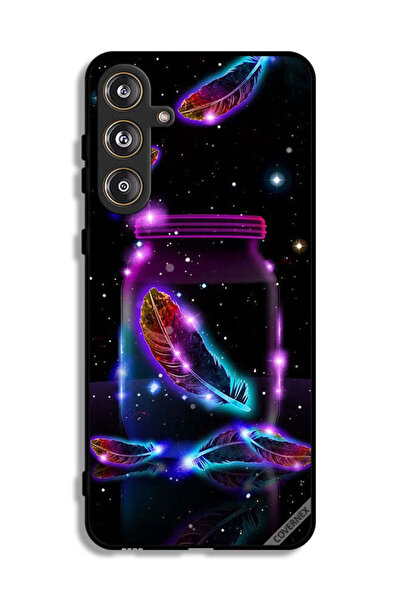 Covernex غطاء حماية لهاتف سامسونج جالاكسي M55 5G بنقشة ريش في جرة