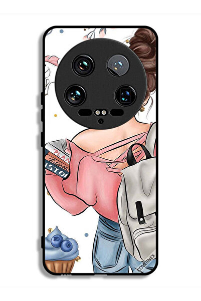 Covernex غطاء حماية فائق لهاتف شاومي 14 بتصميم كتب وفن يد فتاة