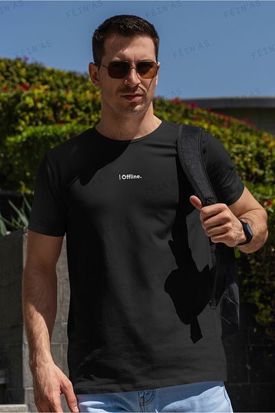 feinas Ανδρικό T-shirt - I Offline