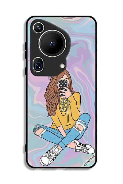 Covernex غطاء حماية فائق لهاتف هواوي بيورا 70 - فتاة تلتقط صورة