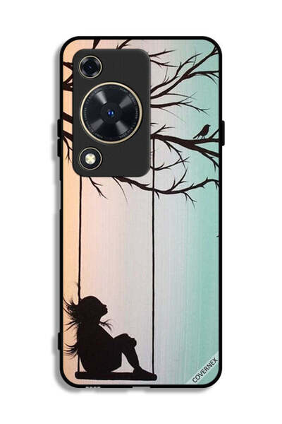 Covernex غطاء حماية لهاتف هواوي إنجوي 70 بتصميم فتاة صغيرة حزينة