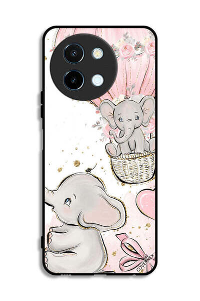 Covernex غطاء حماية لهاتف Vivo Y38 5G برسومات فيلة صغيرة