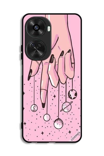 Covernex غطاء حماية لهاتف هواوي نوفا 11 SE بتصميم كواكب معلقة على الأصابع