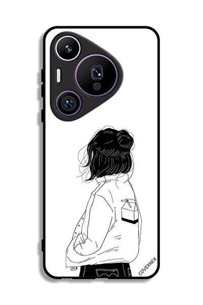 Covernex غطاء حماية هواوي بيورا 70 برو - فتاة تفكر بعمق