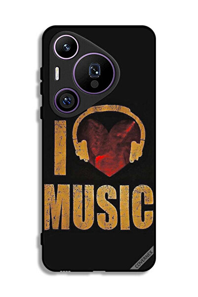 Covernex غطاء حماية لهاتف هواوي بيورا 70 برو - أنا أحب الموسيقى