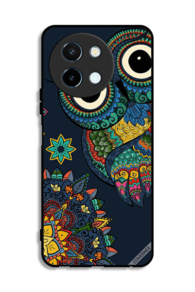 Covernex غطاء حماية لهاتف Vivo Y38 5G بتصميم بومة زهرية