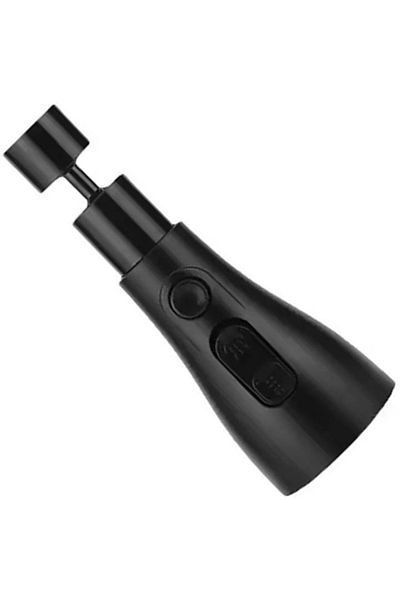 OEM Universal Rotating Extension for Faucet, 3 Modes, ABS, Water Saver Function, Thread M22, Black