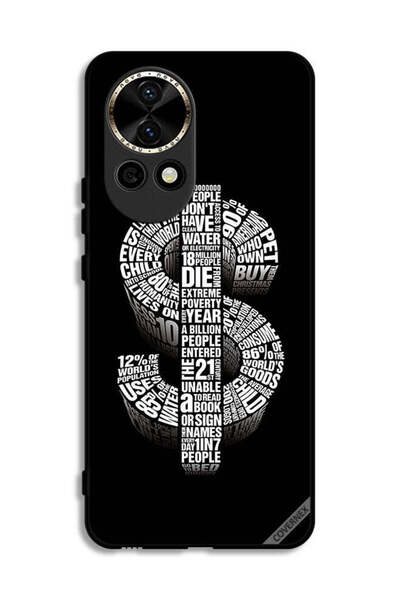 Covernex غطاء حماية لهاتف هواوي نوفا 12 5G بطبعة دولار الخط