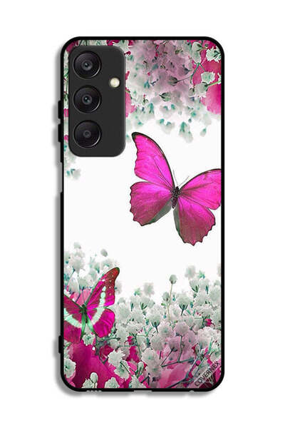 Covernex غطاء حماية لهاتف سامسونج جالكسي A25 5G برسومات فراشات جميلة وورود صغيرة