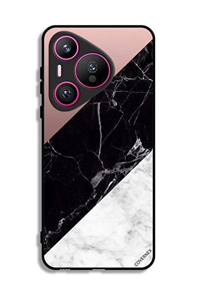 Covernex غطاء حماية لهاتف هواوي بيورا 70 بنمط مزيج من الرخام والبساطة