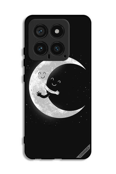 Covernex غطاء حماية لهاتف شاومي 14 بتصميم عناق القمر والسماء المظلمة