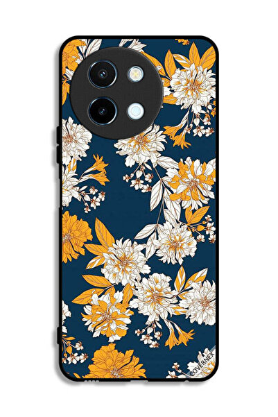 Covernex غطاء حماية لهاتف Vivo Y38 5G بخلفية زهور وأوراق