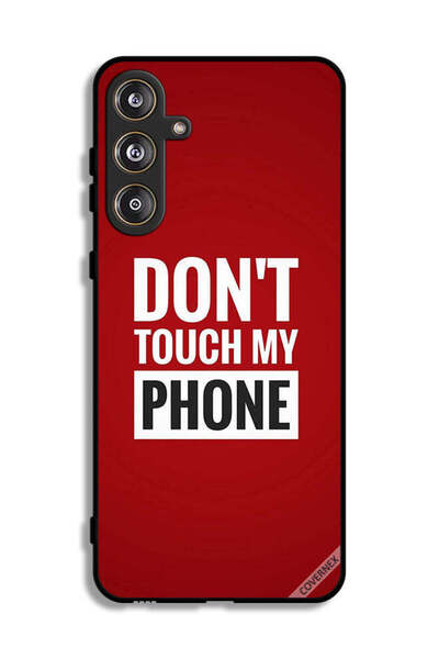 Covernex غطاء حماية لهاتف سامسونج جالاكسي M55 5G بعبارة "لا تلمس هاتفي"