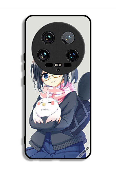 Covernex غطاء حماية فائق لهاتف شاومي 14 بتصميم فتاة تحمل حيوانًا أليفًا