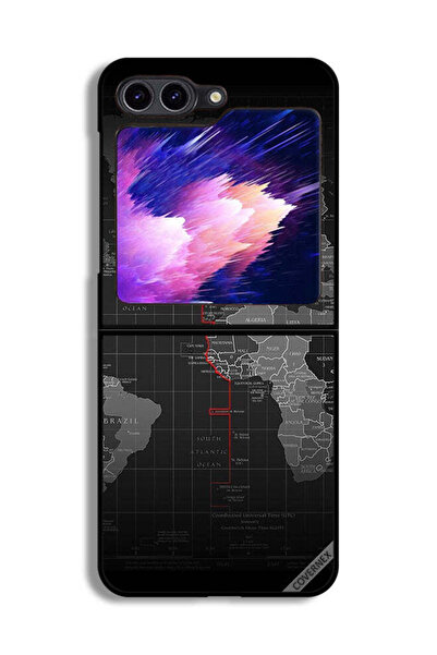 Covernex Samsung Galaxy Z Flip6 Protective Case Cover World Map