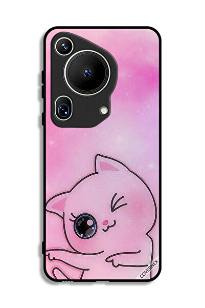 Covernex غطاء حماية فائق لهاتف هواوي بيورا 70 بتصميم قطة صغيرة