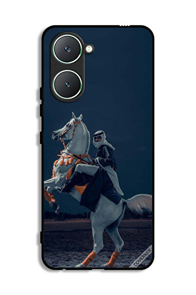 Covernex غطاء حماية لهاتف Vivo Y03 4G، شاب على حصان