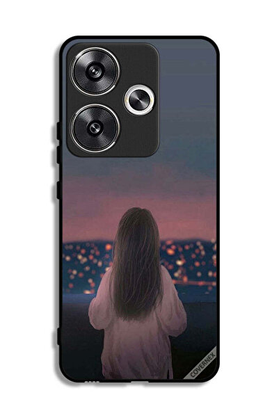 Covernex غطاء حماية لهاتف شاومي ريدمي توربو 3 5G بنقشة فتاة واقفة