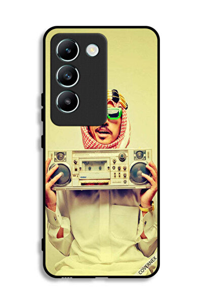 Covernex غطاء حماية لهاتف Vivo V30 Lite 4G يحمل جهاز موسيقى عتيق