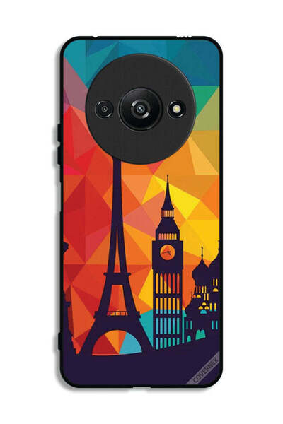 Covernex غطاء حماية لهاتف Xiaomi Redmi A3 4G بنمط باريس الملون