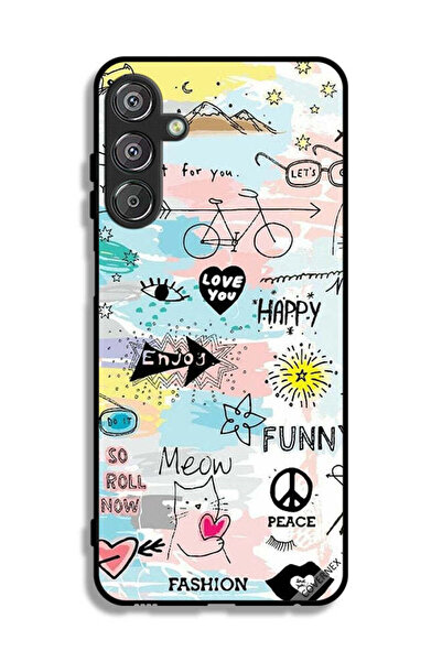 Covernex غطاء حماية لهاتف سامسونج جالاكسي F15 5G بتصميم دودل مياو إنجوي