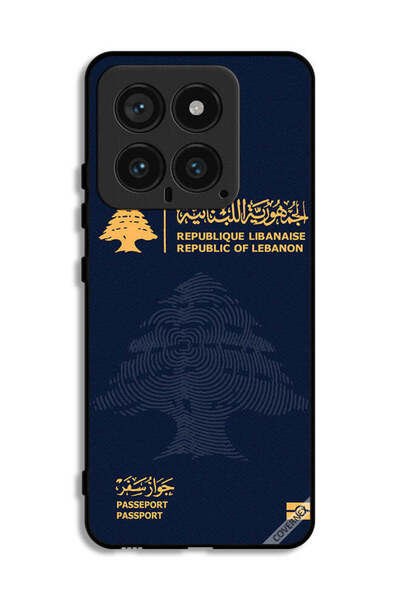 Covernex غطاء حماية لهاتف شاومي 14 بطبعة جواز سفر لبناني