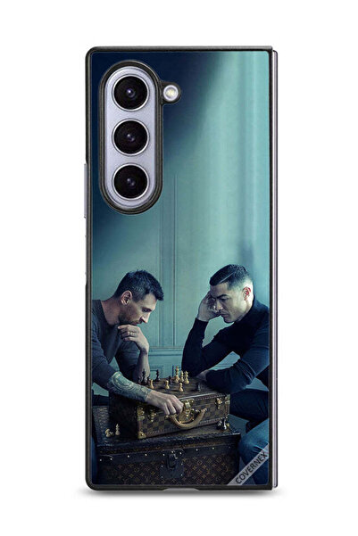 Covernex غطاء حماية لهاتف سامسونج جالاكسي زد فولد 6 بتصميم ميسي ضد رونالدو يل...