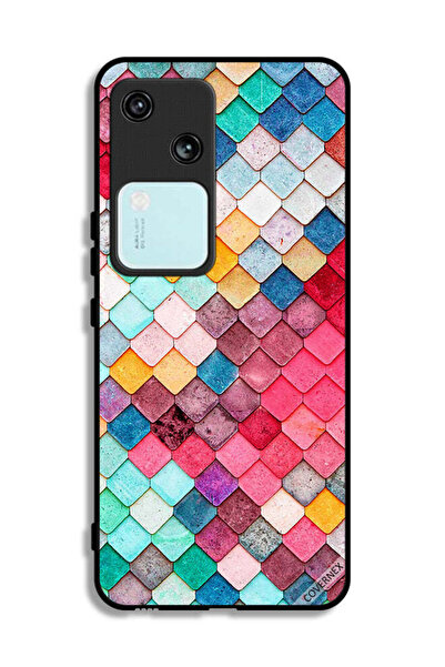 Covernex غطاء حماية لهاتف Vivo S18 5G بنمط مربع ماسي