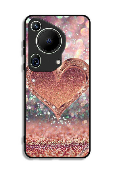 Covernex غطاء حماية لهاتف هواوي بيورا 70 ألترا بنقشة قلب لامع