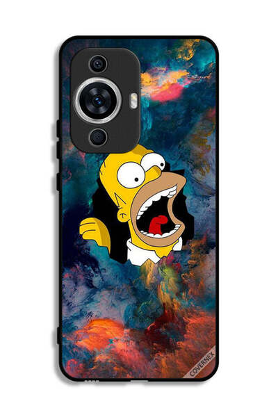 Covernex غطاء حماية لهاتف هواوي نوفا 12 لايت بتصميم سيمبسون